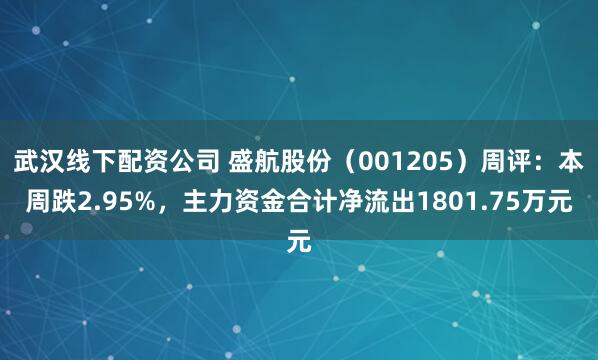 武汉线下配资公司 盛航股份（001205）周评：本周跌2.95%，主力资金合计净流出1801.75万元